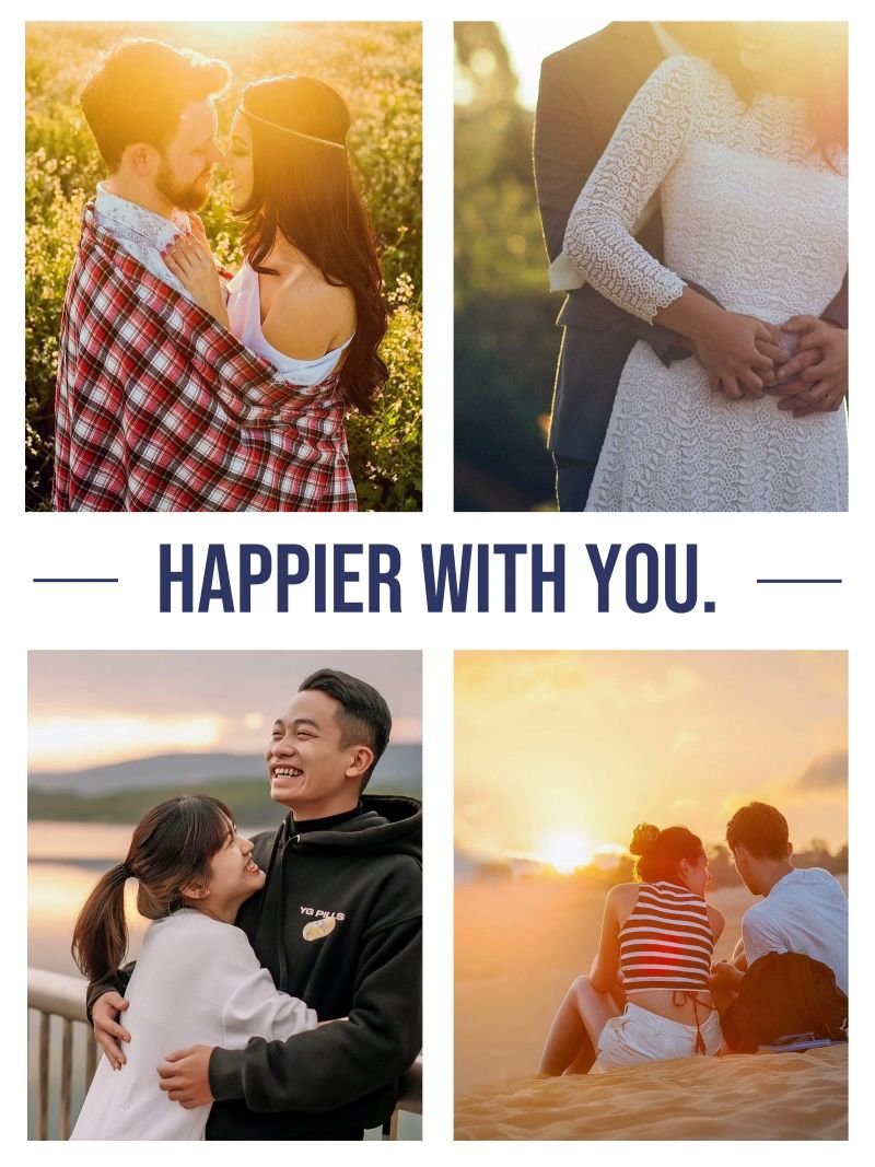 happier with you Poster von be.