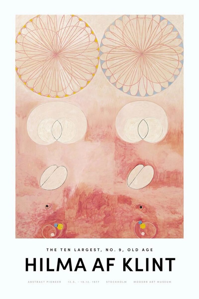 Hilma af Klint - The Ten Largest, No. 9 II poster de Vintage by JUNIQE