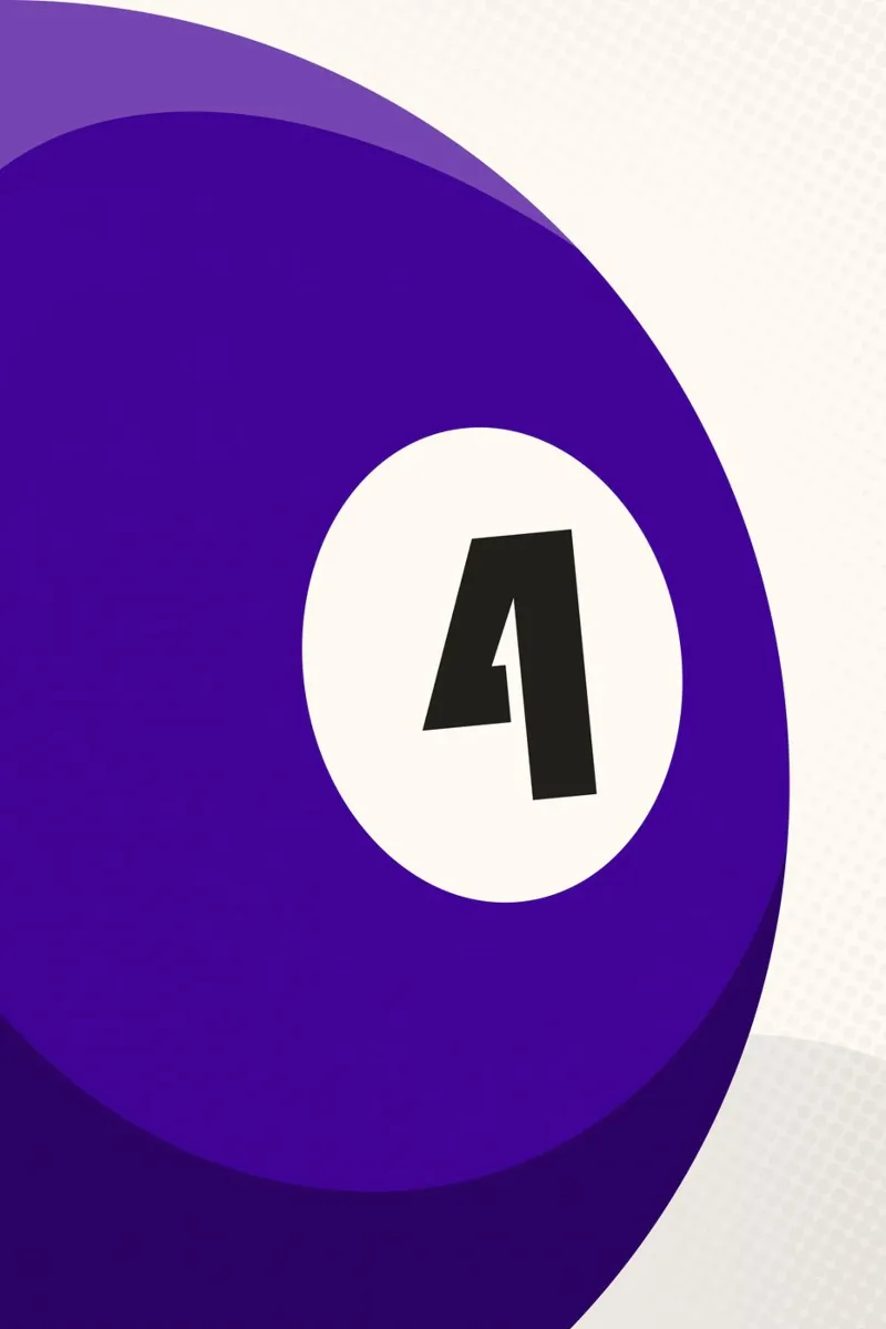 Palla da biliardo - Viola poster da athlete.art