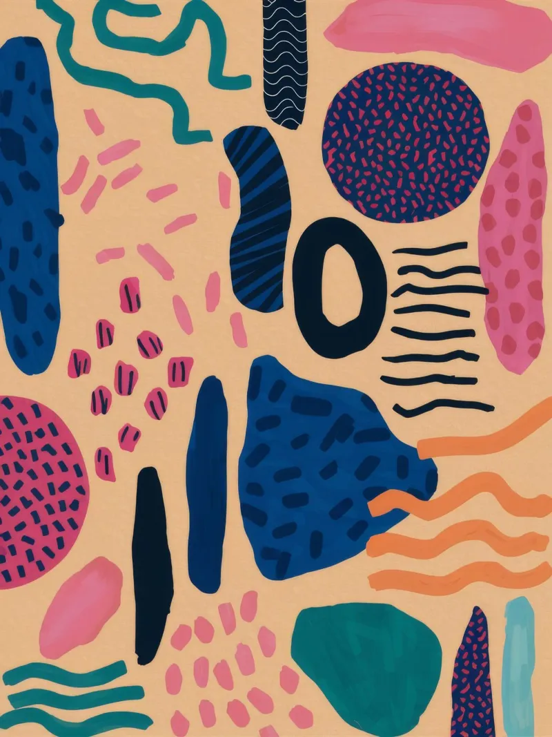 Abstract Pattern Play canvas by Haven Mirage