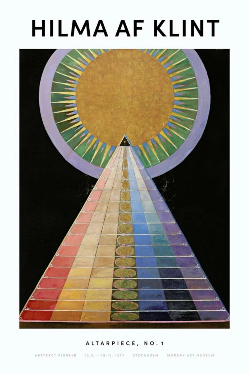 Hilma af Klint - Altarpiece, No. 1 II plexiglass da Vintage by JUNIQE