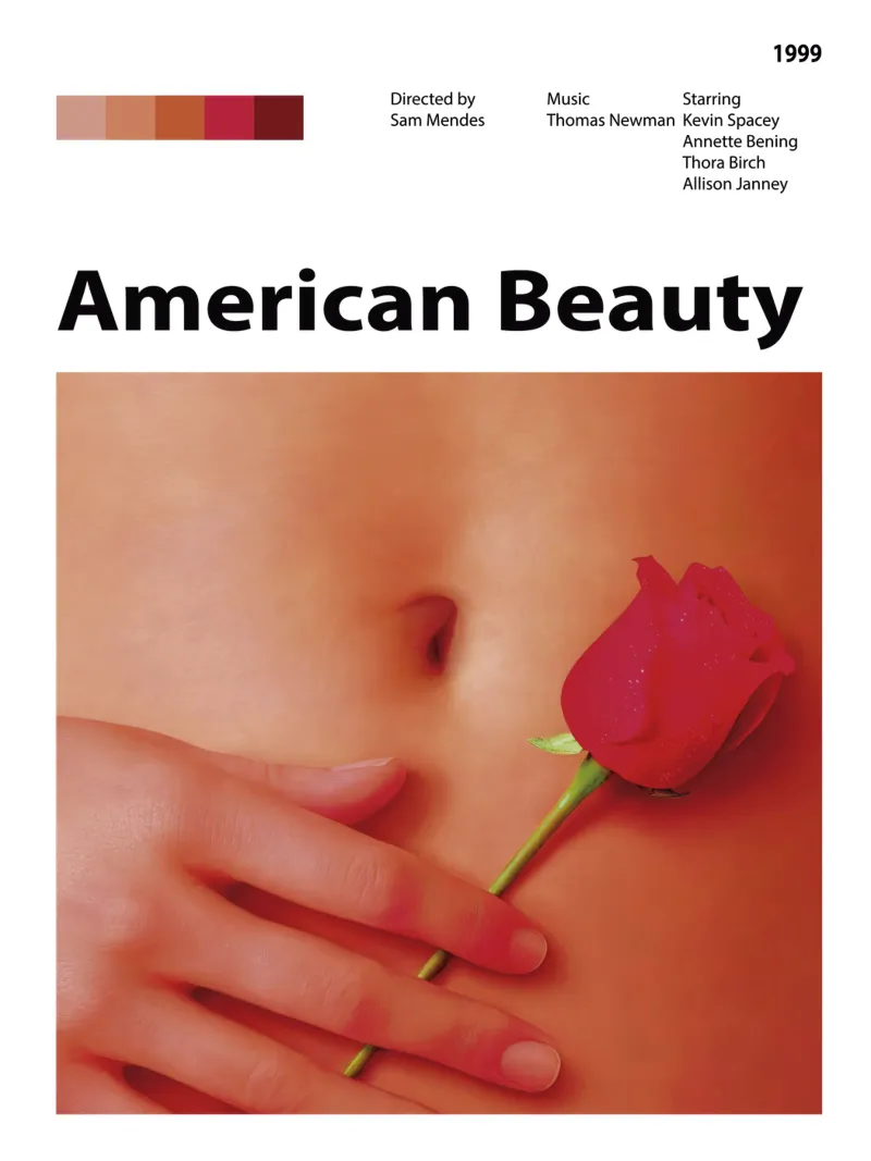 Bellezza americana poster con telaio in plastica da 🎞 The Movie Wall
