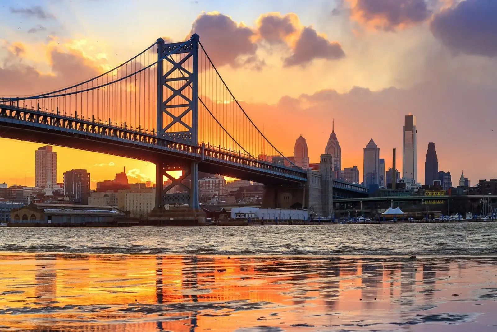 Filadelfia, USA tela con Cornice a cassetta da PhotoVibe Decor