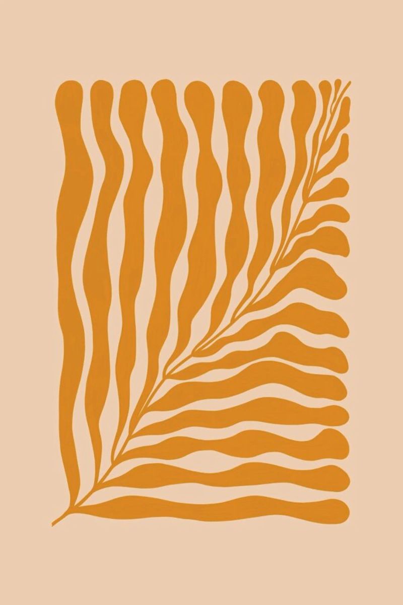 Orange Leaf Poster von Galaxy Eyes