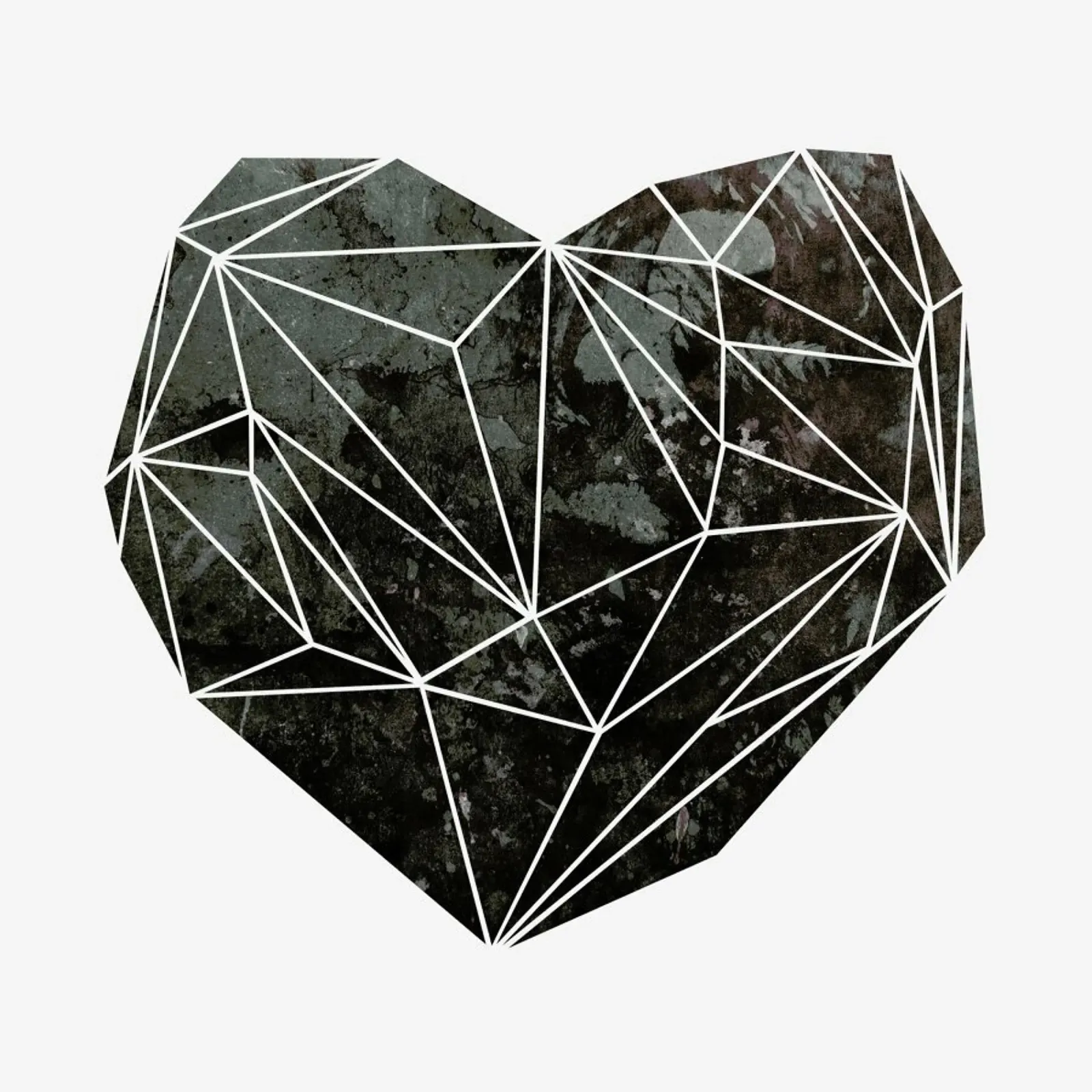 Heart Graphic 4 poster con telaio in alluminio da Mareike Böhmer