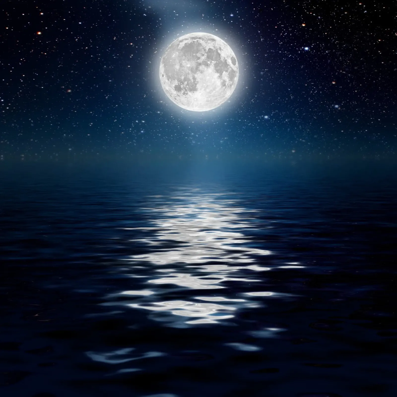 Chiaro di luna sull'oceano pellicola backlit da PhotoVibe Decor