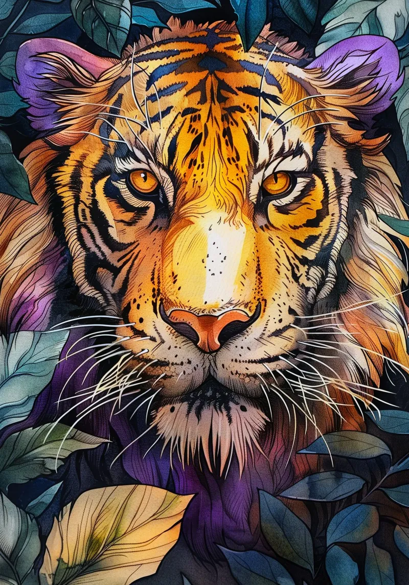 Tigre plexiglass da Lionmixart