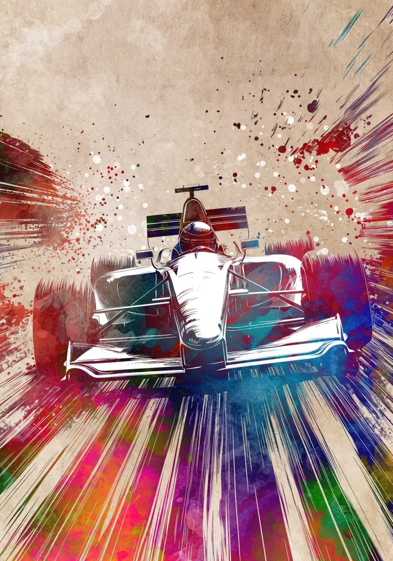 Autos Rennsport Kunst Poster von SPORT