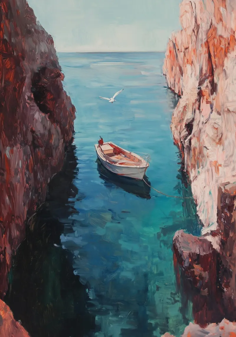 Solitary Cove at Dawn carta hahnemühle da Mosaic Dialogue