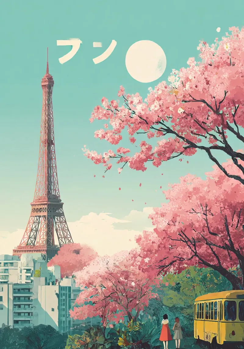 Spring in Paris pellicola backlit da Mosaic Dialogue