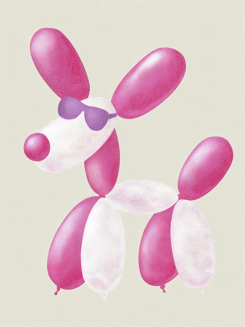 Cane palloncino cool carta hahnemühle da Carinaprint