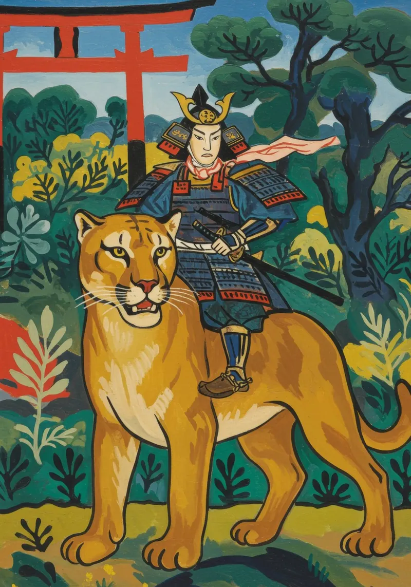 Samurai Puma poster da Art Center