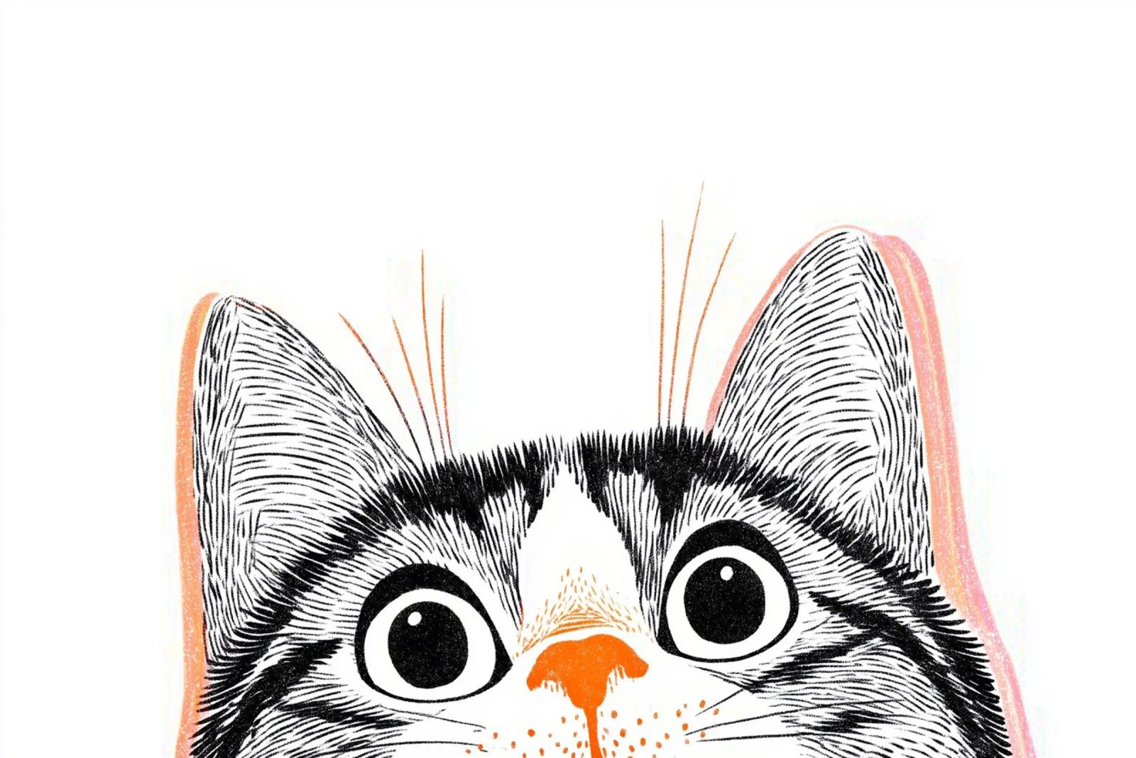 Katzen Augenblick Poster von Carinaprint