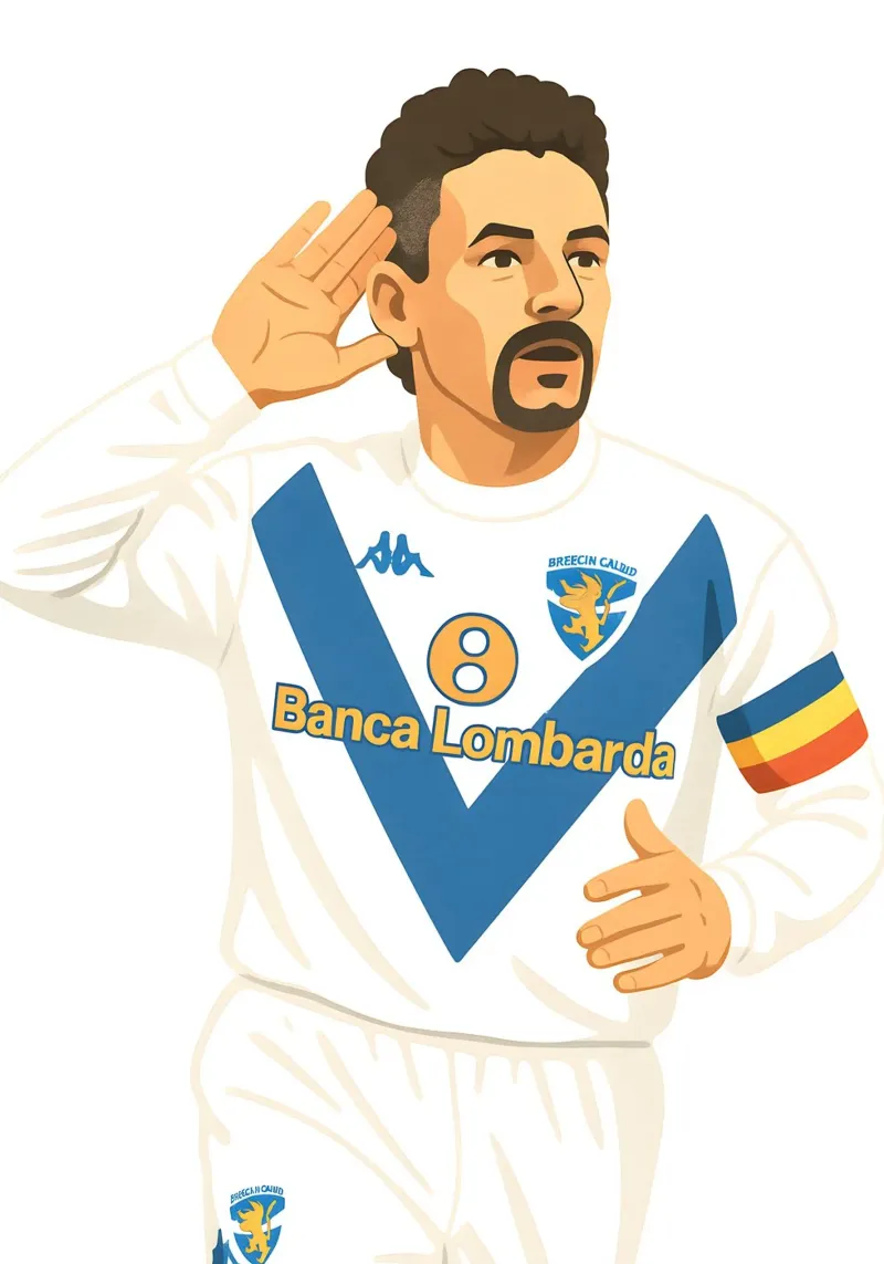 Roberto Baggio Minimalist poster da MoviesArt