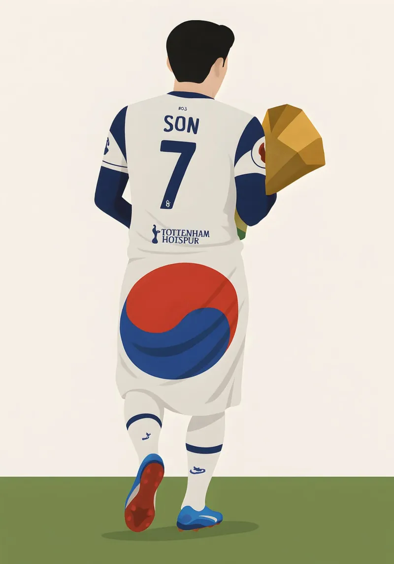 Son Heung-Min Minimalist carta hahnemühle da MoviesArt