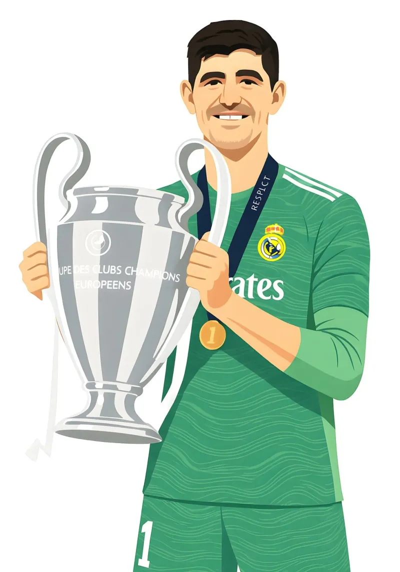 Thibaut Courtois Minimalist poster by MoviesArt