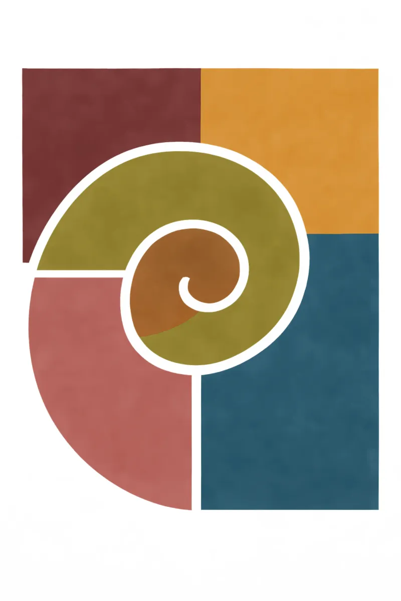 Forme geometriche di lumache poster da HicksShop