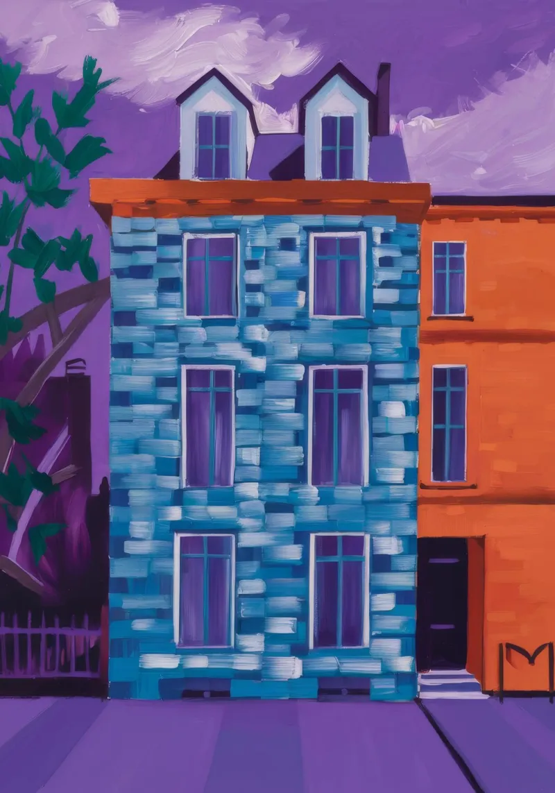 Mysterie van de schemergevel canvas van Haven Mirage