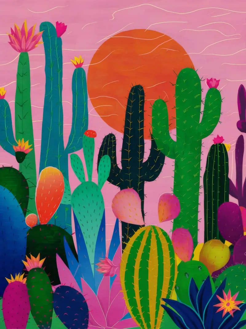 Desert Bloom Sunset forex plate by Haven Mirage