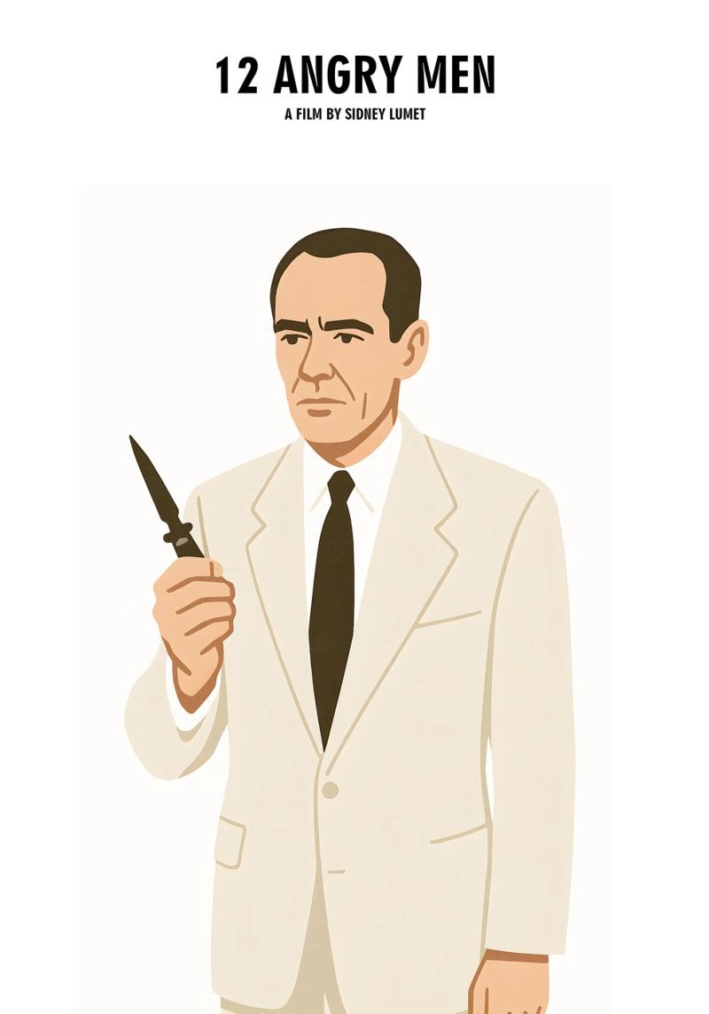12 Angry Men Minimalist Poster von MoviesArt