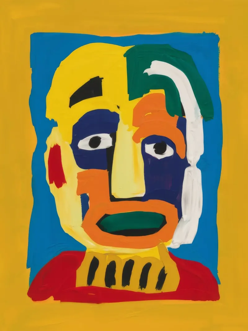 Cubist Visage Intensity alu-dibond by Haven Mirage
