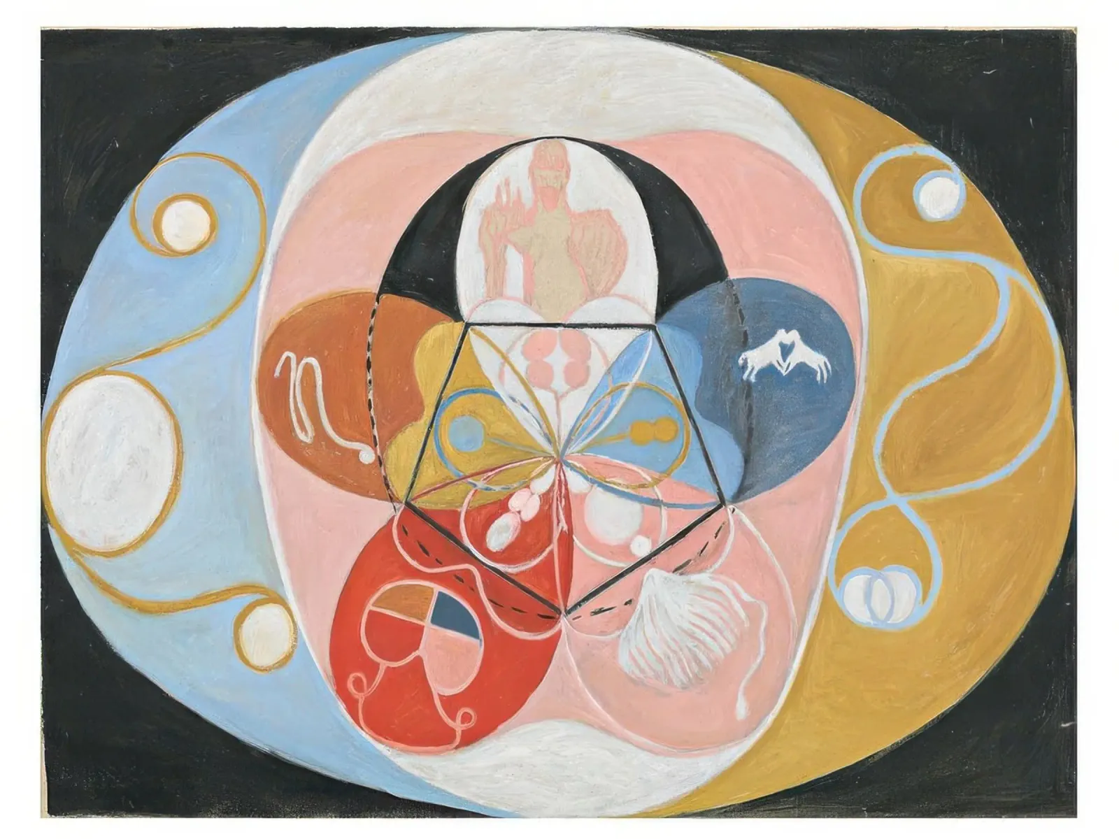 HILMA AF KLINT sfumature di colore pellicola backlit da Hilma HIll