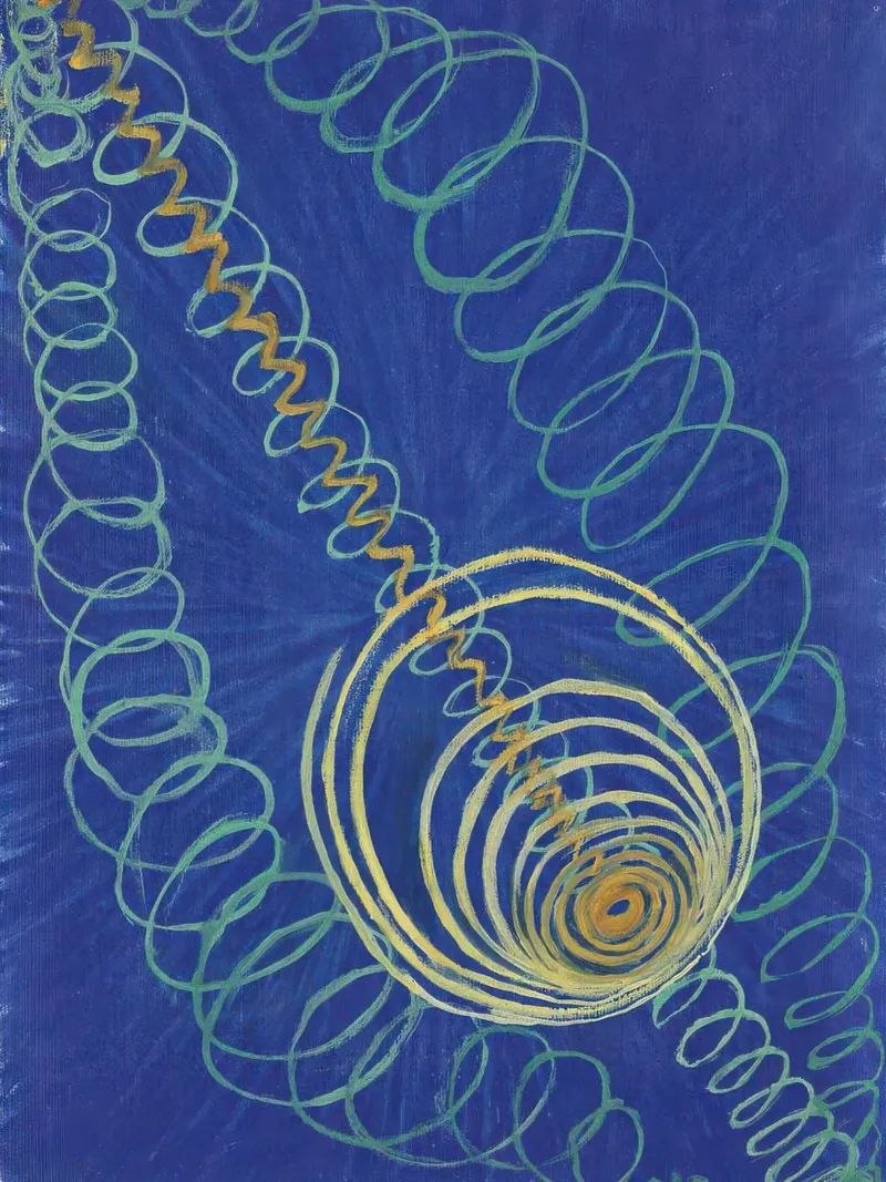 Linee radianti HILMA AF KLINT plexiglass da Hilma HIll