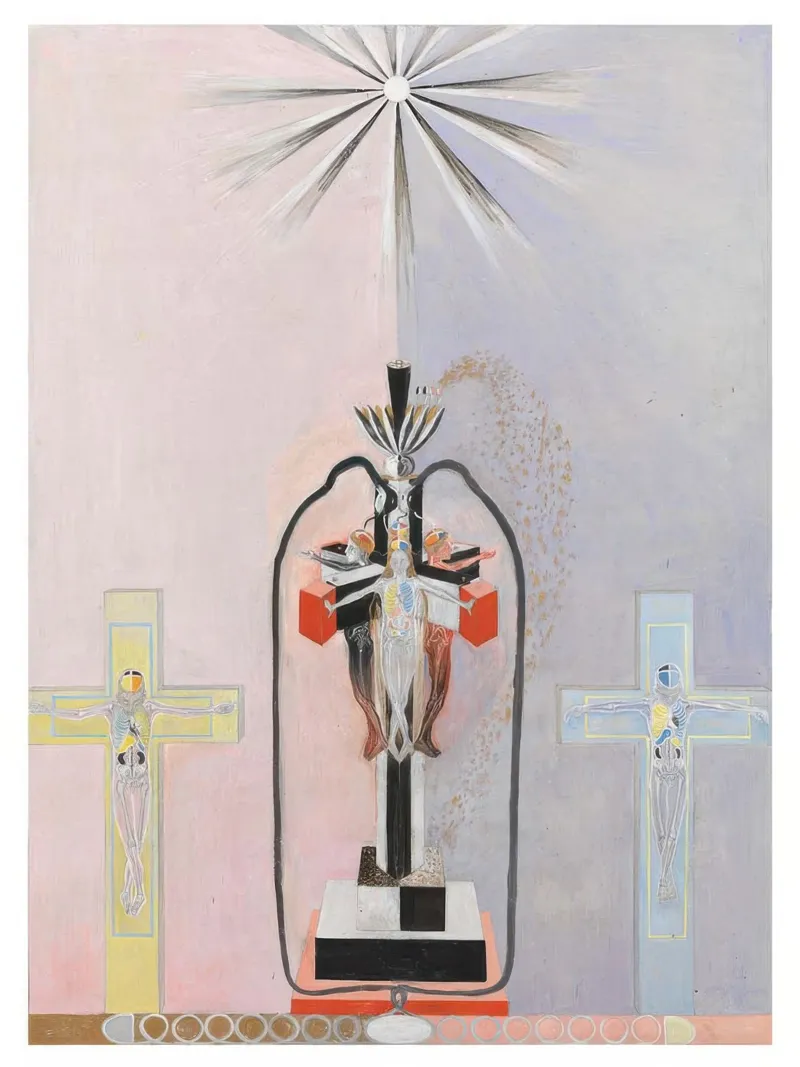 HILMA AF KLINT colori a contrasto pellicola backlit da Hilma HIll