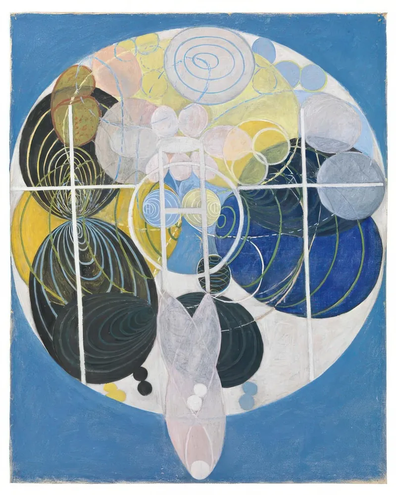 HILMA AF KLINT central symmetry alluminio dibond da Hilma HIll