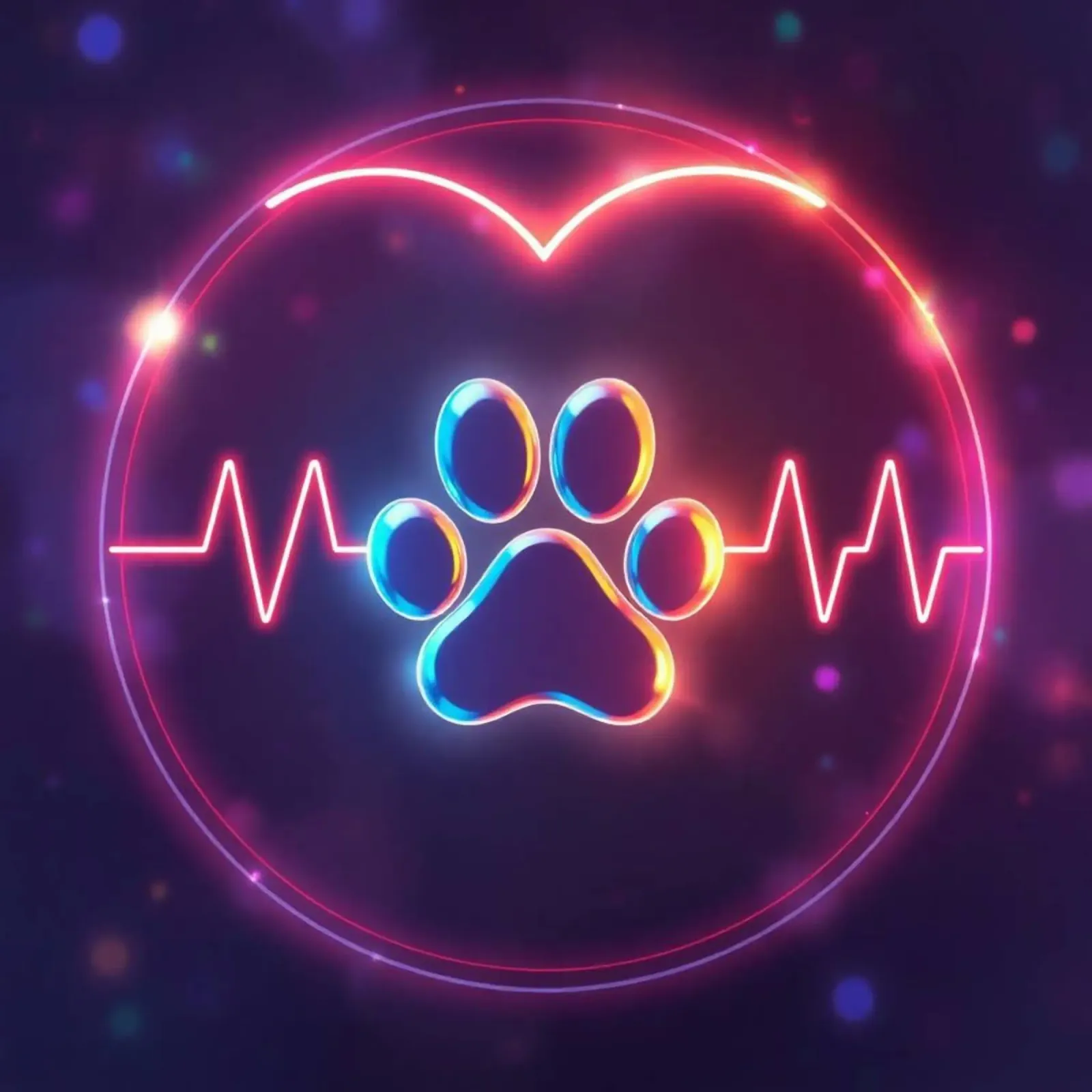 Battito del cuore per cani #1 poster con telaio in alluminio da Yumis.Beargang.and.Me