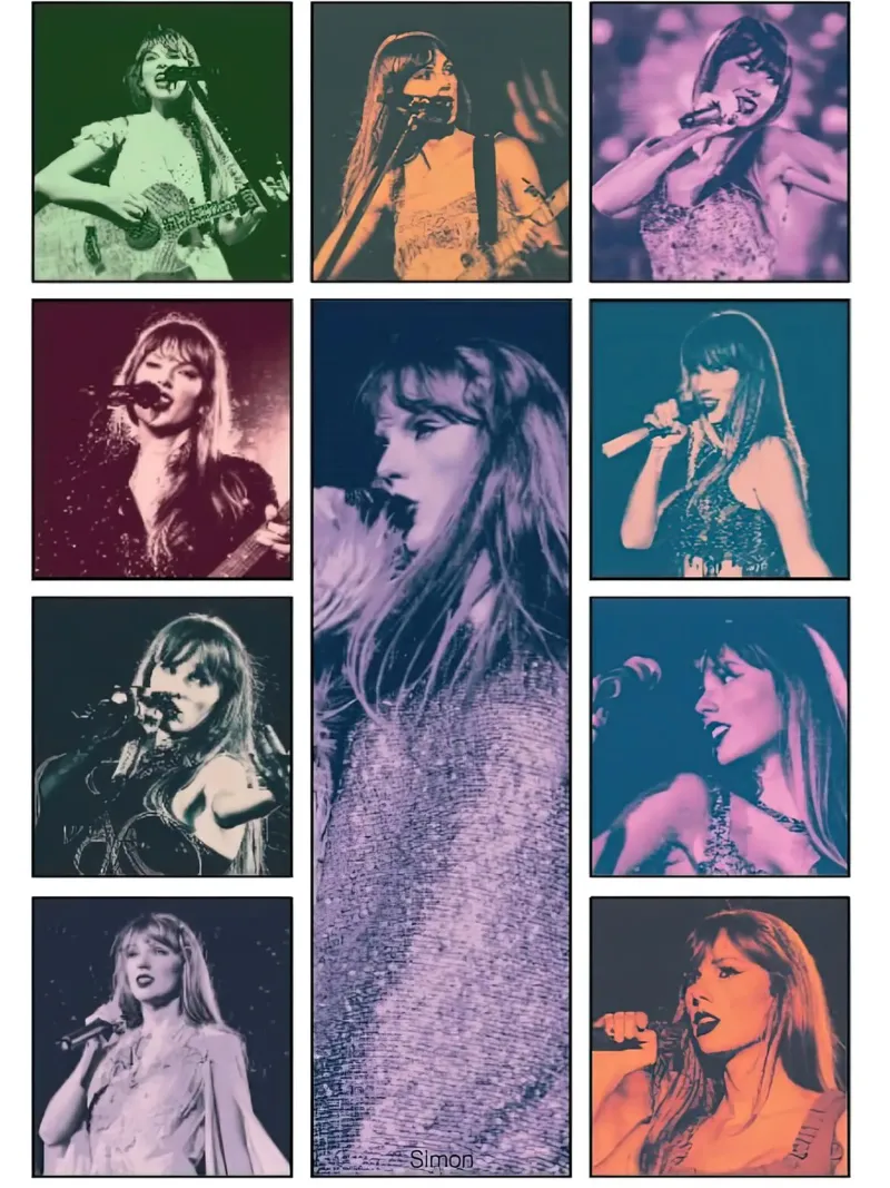 Taylor Swift in abito scintillante plexiglass da Greatest Figure