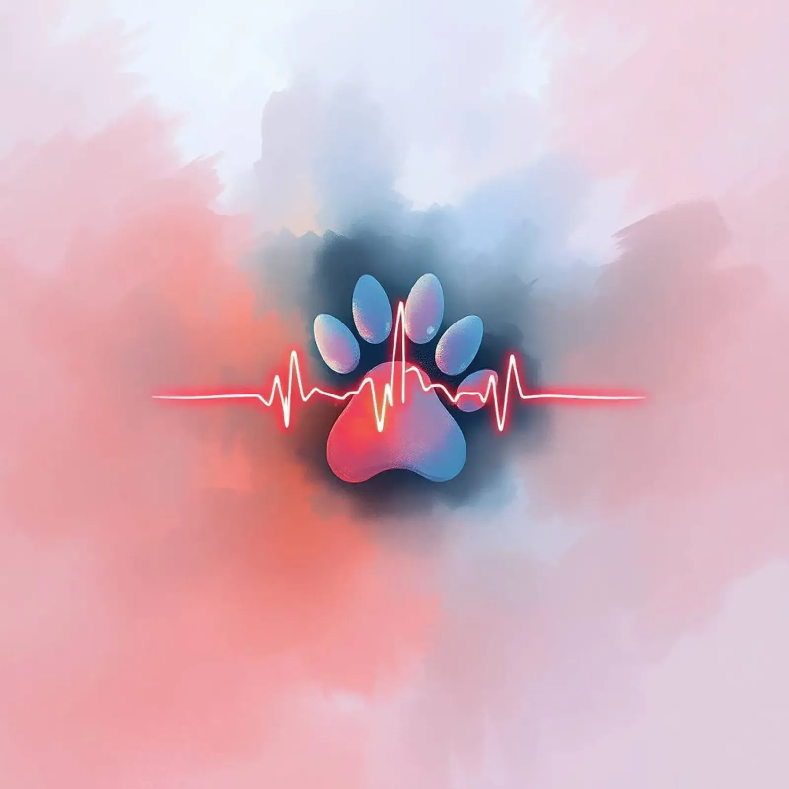 Battito del cuore per i cani #14 poster con telaio in alluminio da Yumis.Beargang.and.Me