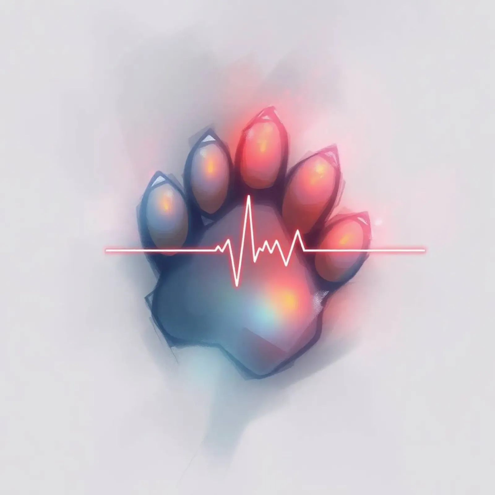 Battito del cuore per i cani #15 poster con telaio in plastica da Yumis.Beargang.and.Me