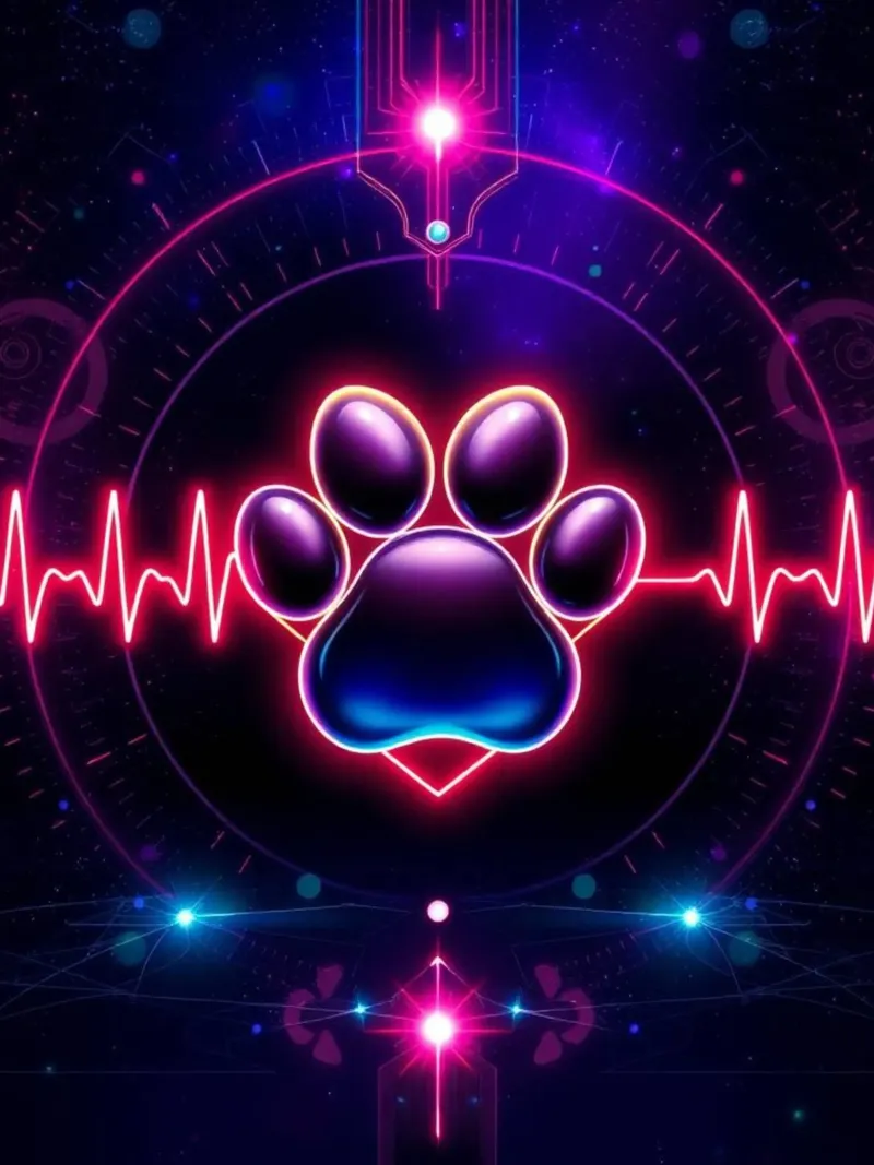 Battito del cuore per i cani #17 poster con telaio in plastica da Yumis.Beargang.and.Me