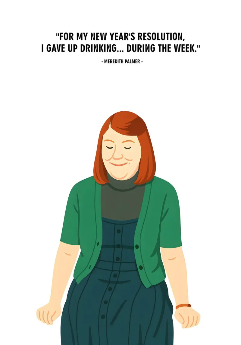 Meredith Palmer The Office quotes poster con telaio in alluminio da MoviesArt