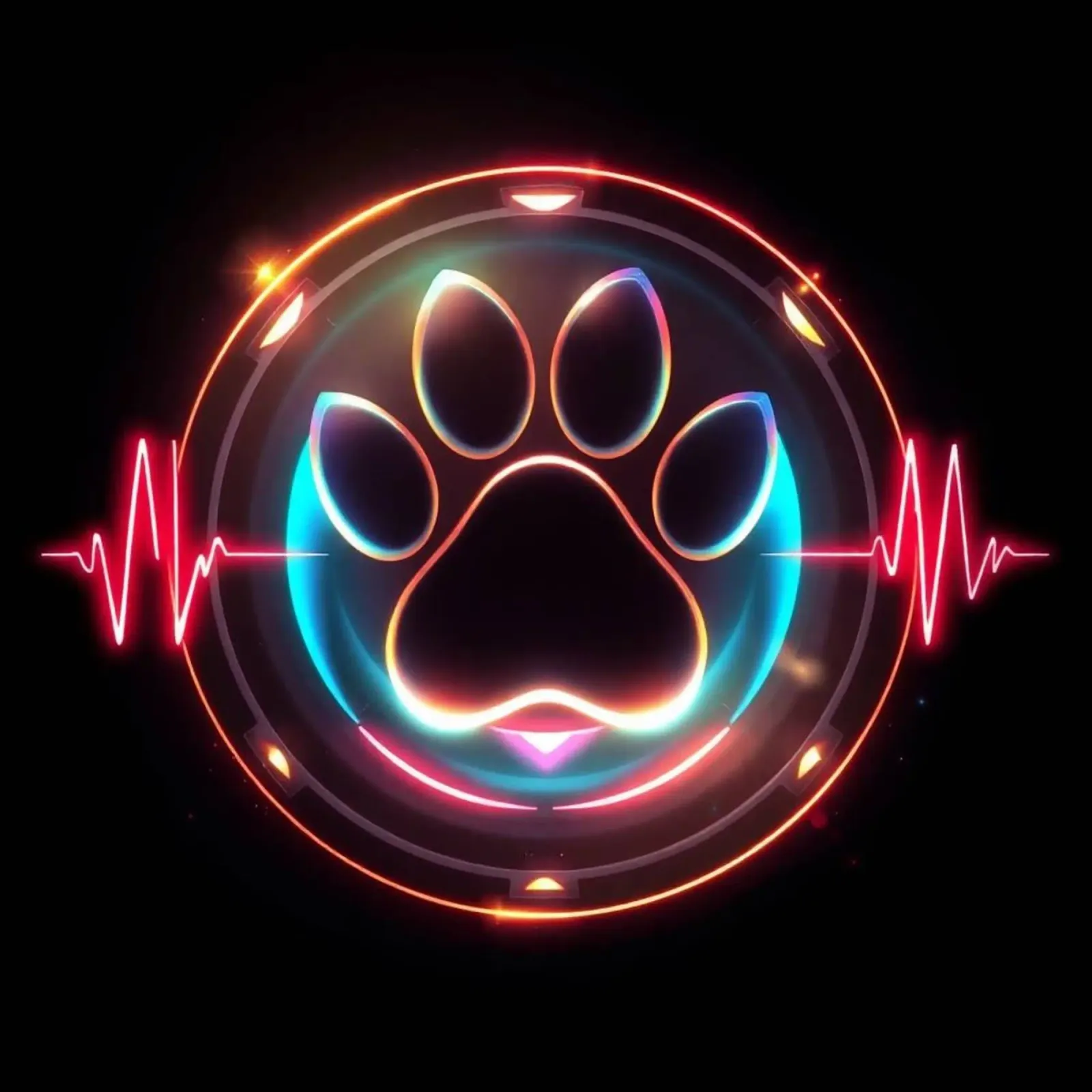 Battito del cuore per i cani #22 poster con telaio in plastica da Yumis.Beargang.and.Me