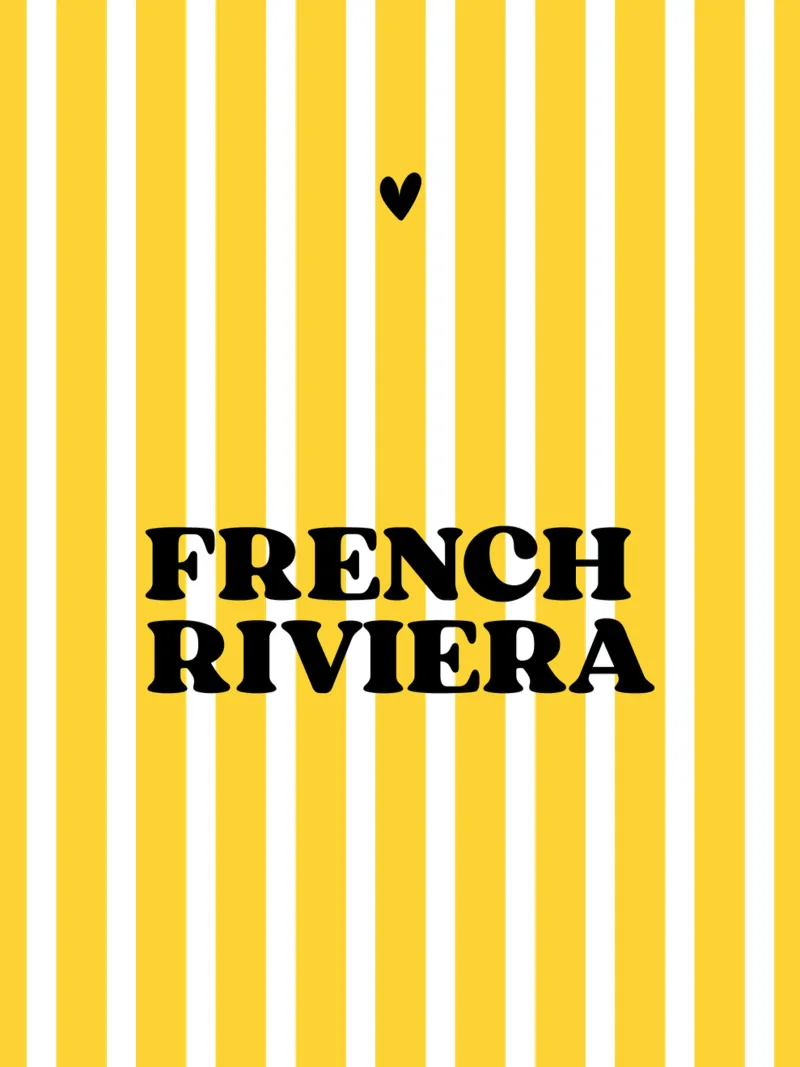 French riviera poster with plastic frame by Idées & Création