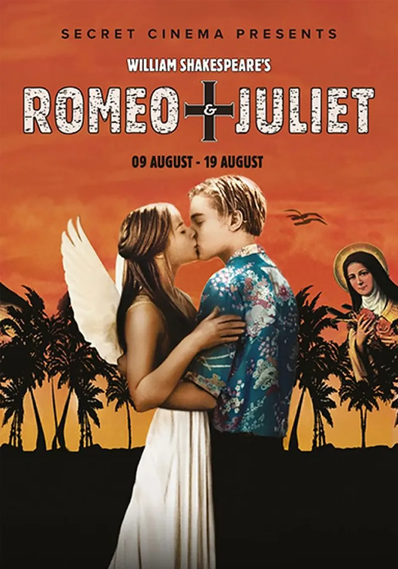 Romeo + Juliet poster con telaio in legno da Attaboy Dsgn