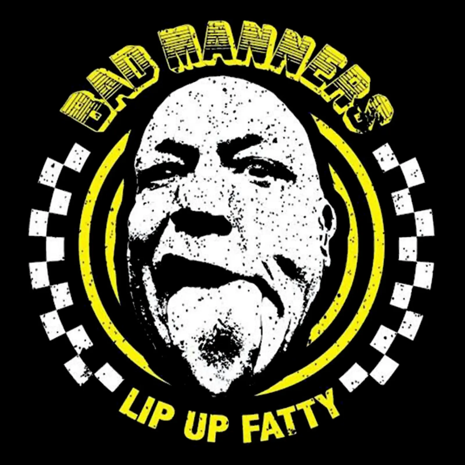 Bad Manners - Lip Up Fatty poster con telaio in legno da lovelouie