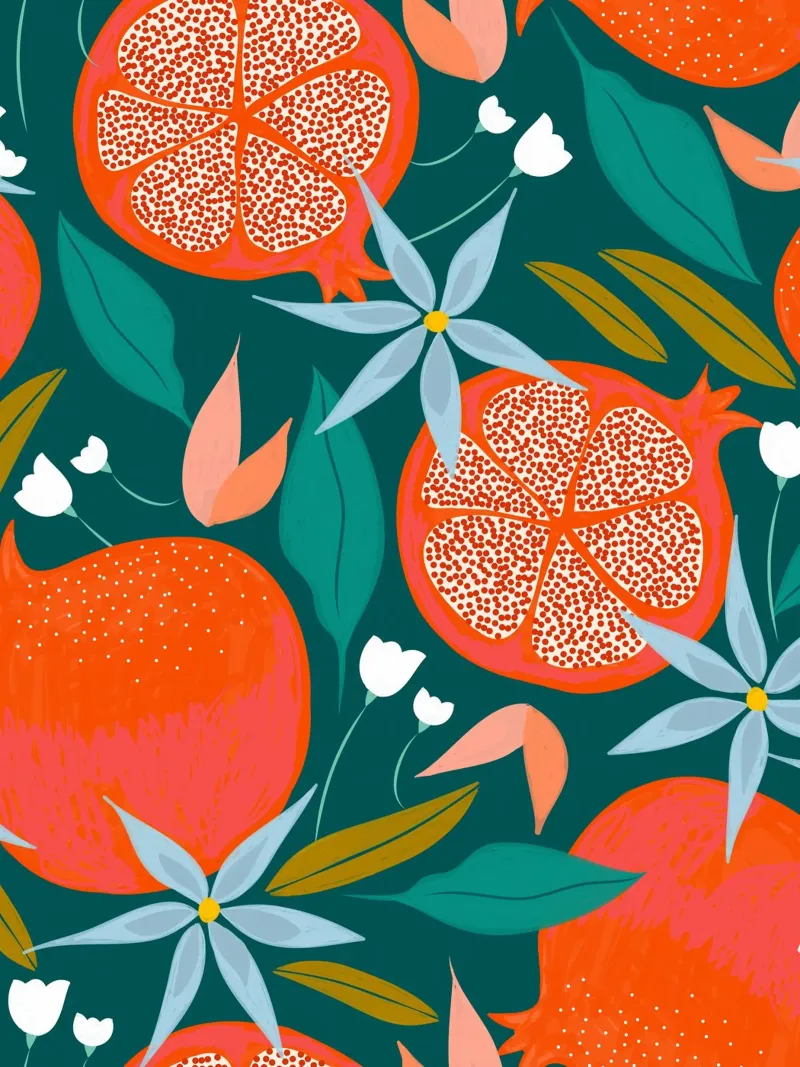 Summer Pomegranate alu-dibond by 83oranges