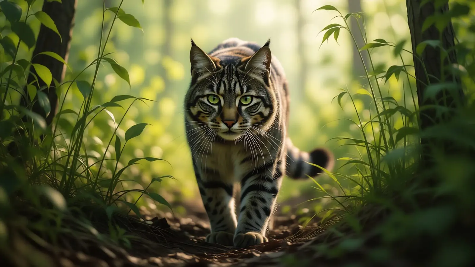 Montes Katze Alu-Dibond von Wild Beauty