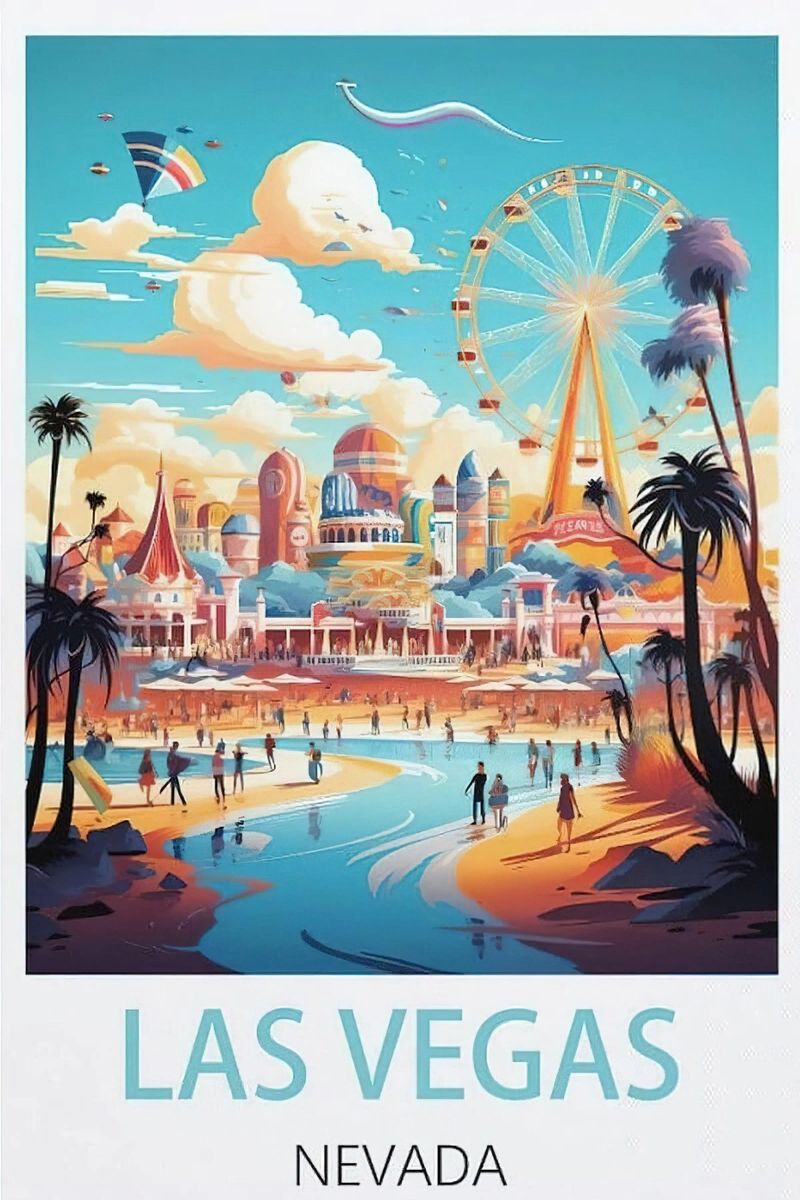 LLYCUAOO Las Vegas Nevada poster de cooper shop