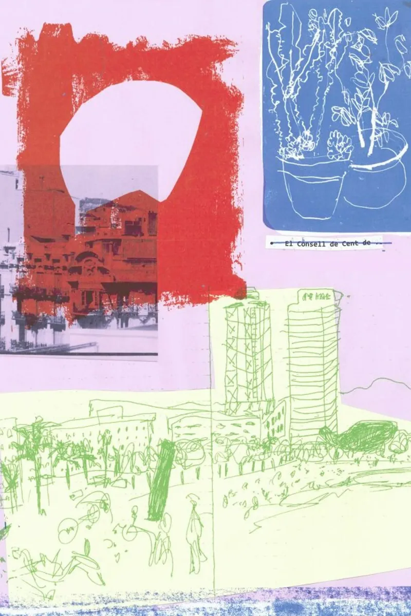 Barcelona Collage canvas by Stars Above Us