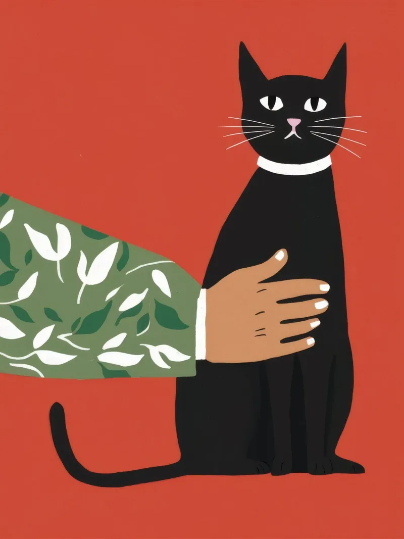 Noir Feline Verdant poster by Lumi Eyes
