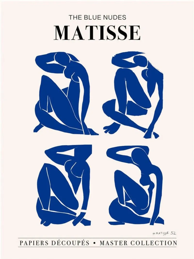 matisse-imagen de una mujer sentada relajada lienzo con Marco flotante de sazkia art