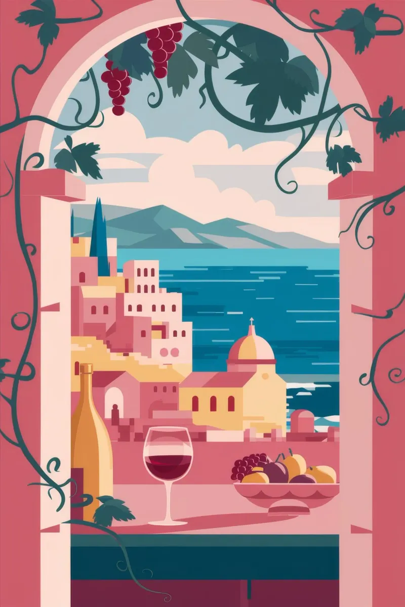 Archway Bay Vista poster con telaio in plastica da Lumi Eyes
