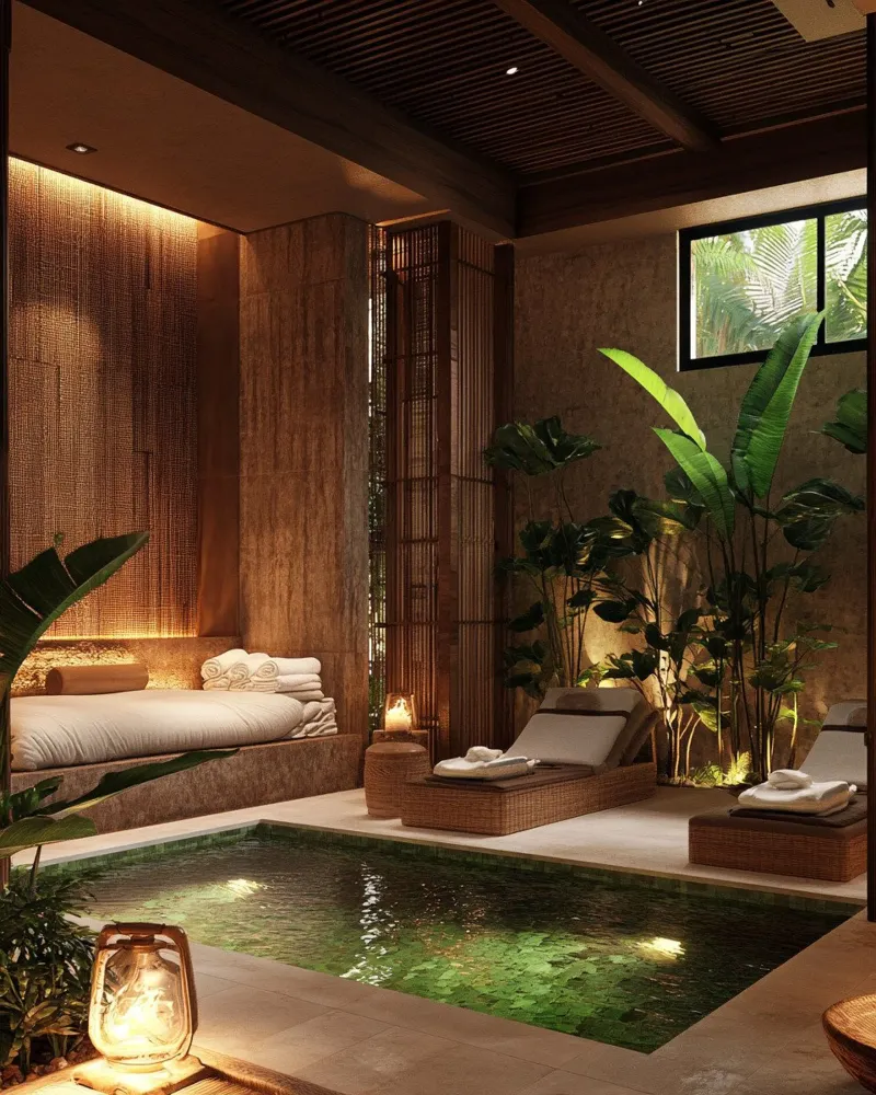 Verde lussureggiante poster con telaio in legno da PhotoVibe Decor