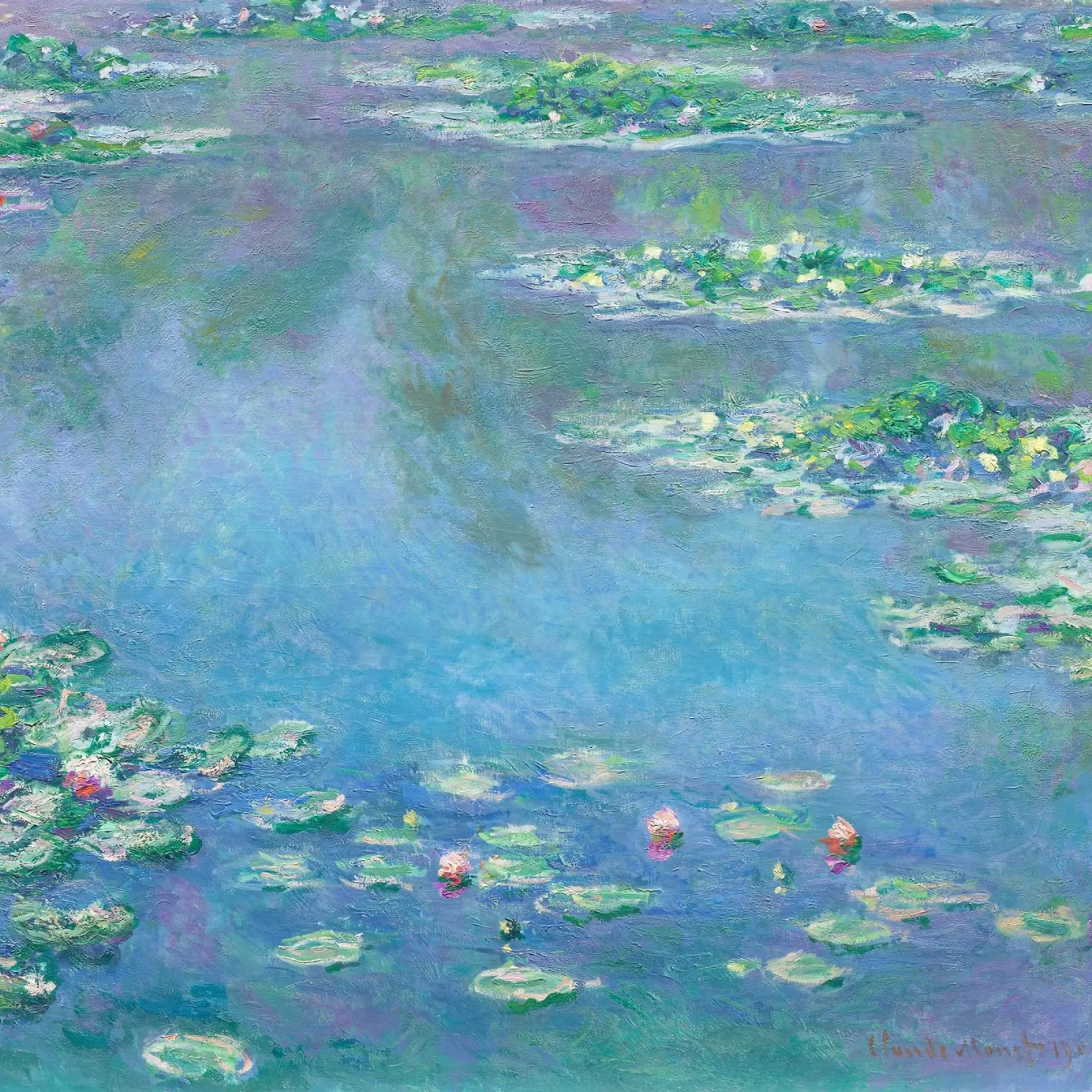 Ninfee di Claude Monet pellicola backlit da Venus Art