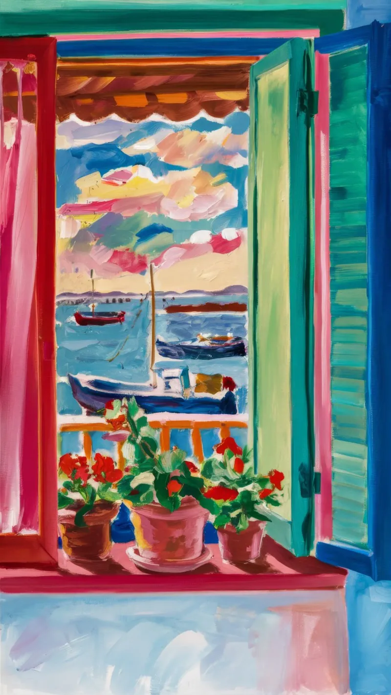 Shutter Harbor Bloom canvas by Lumi Eyes
