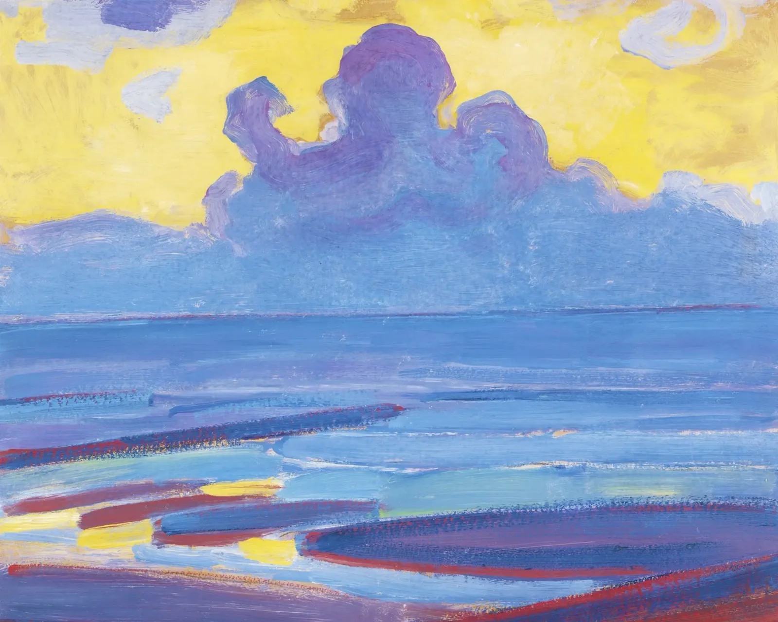 In riva al mare (1909) di Piet Mondrian plexiglass da Venus Art
